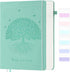 Leather Journal, 7" x 10", Hardcover College Ruled Notebook, 340 Pages, Lined Journals for Writing, Teal Gift