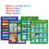 Bememo 4 Educational Learning Posters for Toddlers - Days of The Week, Shapes, Seasons, Weather
