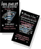 Jewelry Cleaning and Care Cards for Papa, Package of 50, Bling Luminous Silver Diamond Jewelry Care Instructions