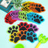 Outus 18 Pcs Paws Carpet Markers, 5'' Paw Floor Markers for Teacher Supplies School Decoration