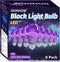 8 Pack A19 Dimmable Black Light Bulbs, 9W (100W Equivalent), E26 Base, UVA 385-400nm, Glow in The Dark for Parties