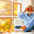 Whaline 131.2ft Fall Bulletin Board Borders, Pumpkin Maple Leaf Plaid Die-Cut Trim for Autumn Thanksgiving Decoration