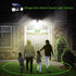 30 IP65 360 2 Pack Outdoor Solar Lights, LED Solar Security Lights with Motion Sensor Dual Head Spotlights Waterproof