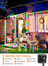 Brightown Solar Rope Lights, 39FT 100LED IP65 Waterproof Outdoor Solar String Lights for Party Garden Yard Home
