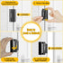 2 Pack, 3" 1000 lbs Home Security Door Locks Metal Door Reinforcement Locks, Withstands of Impact for Inward Swing
