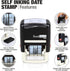 ExcelMark 7820 Self-Inking Rubber Date Stamp, Great for Shipping, Receiving, Expiration and Due Dates (Red Ink)