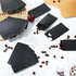 Geyee 500 Pcs Small Coin Envelopes, Self Adhesive Mini Envelopes for Cash, Black, 2.25 x 3.5 Inch
