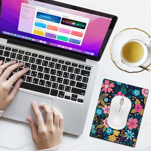 Small Mouse Pad - Cute Mini Mouse Pads for Wireless Mouse and Laptop, Portable Waterproof Mouse Mat (5.5 x 7 in)