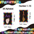 Sign Language Bulletin Board Letters - 36 ASL Alphabet Learning Cards Set for Classroom Decor, Kindergarten, Daycare