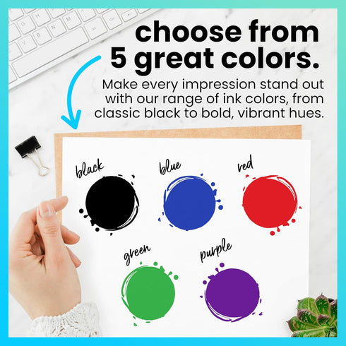 ExcelMark Self Inking Stamp Refill Ink - 2 oz. - Red