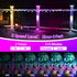 41ft 20 Dimmable Bulbs+80 Remote,IP65 Outdoor String Lights LED Beads,RGB Patio Lights with Waterproof Shatterproof