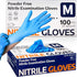Medical Nitrile Exam Gloves, Latex-Free & Powder-Free Disposable Cleaning Gloves, 100 Pcs