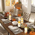 18-Key Tiamon Maple Leaf Flameless Candles Led Leaves Candles Battery Operated Yellow Flickering Candles with Remote