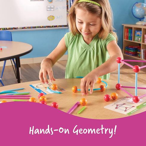 Learning Resources Dive into Shapes! Geometry Set, 129 Pieces, Ages 6+, Develops Shape Recognition