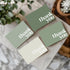 Pack 40 5x3.5 Inches Paper Play Thank You Cards Bulk of Green, with Matching Stickers & Envelopes, Minimalistic Design