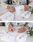 T&M Quality Designs LLC 100 4 4x6 Inch Thank You Cards in White with Envelopes & Stickers - Elegant Designs Bulk Notes