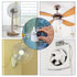 uxcell Ceiling Fan Capacitor CBB61, 5/6.5/6.5uF 350V AC, 4 Wires for Electric Fan Pump Motor