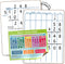 SCRIBBLEDO 9 x 12 Inch Dry Erase Division & Place Value White Board, Double-Sided Math Manipulatives