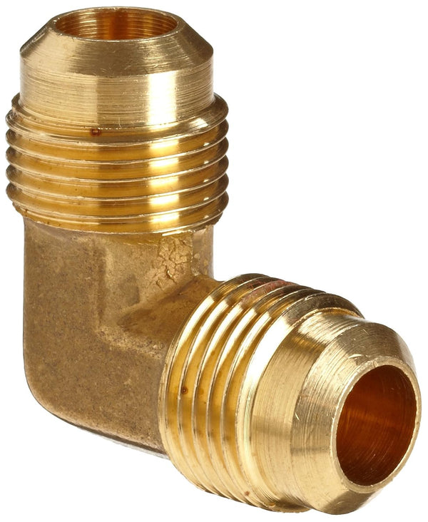 Anderson Metals 54055-08 Brass Tube Fitting, 90 Degree Elbow, 1/2" x 1/2" Flare