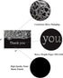 T&M Quality Designs LLC 120 6 4x6 Inches Elegant Thank You Cards in Black with Matching Black Envelopes and Sealing