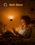 Dimmable 0-100LM JandCase LED Night Light Amber, Night Lights Plug into Wall, Modern Nightlight with Auto On Off Light