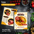 FLK Tech 10 Pack 3 6 8.5 11 Inch FLKQC Page Menu Covers, View x Clear PVC Menu Holder, Double Stitched Restaurant Menu
