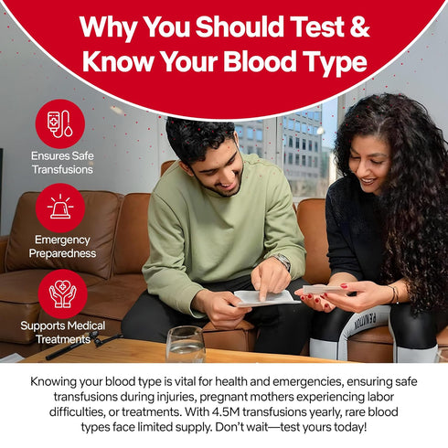 Eldoncard Blood Typing Kit, 3 Test Pack for Accurate Instant Home Testing of Blood Type
