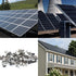 Qjaiune 100Pcs 23mm 304 Trailer Frame Wire Clips, Length Solar Panel Wire Clips, Stainless Steel Cable Clamps