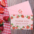 Motroce 36 4x6 Inch Supplies(6 PCS Thank You Cards, Strawberry Pink Fruit Greeting Card With Envelopes & Stickers,Thank