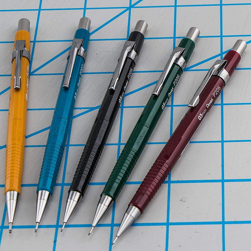 Pentel Sharp Mechanical Pencil, 0.7mm Medium Line, Blue Barrel, Box of 12 (P207C)