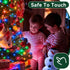 132FT 400 8 Christmas String Lights LED Multicolor Dark Green Wire, Indoor Outdoor Waterproof Fairy Lights with Modes