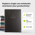 Rocketbook Fusion Reusable Undated Productivity Planner, Executive Size 6x8.8, Black for Goals and Notes
