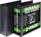 Samsill Durable 4 Inch Binder, Locking D Ring, Customizable Clear View, Black, 2 Pack, Holds 775 Pages, Made in the USA