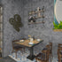 15.75" x 118" Dark Grey Concrete Wallpaper, Peel Stick Cement Contact Paper for Bathroom Kitchen, Waterproof Vinyl Film
