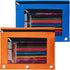 Sooez 2 Pack Pencil Pouch for 3 Ring Binder, Fabric Binder Pouch with 2 Pockets, Zipper Pencil Cases