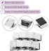 Mr. Pen Magnetic Clips, 8 Pack Silver Metal Clips, 1.2 Inch Refrigerator Magnets