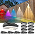 Solar Fence Lights,Warm White & Cool White & RGB 7Colors Color Changing