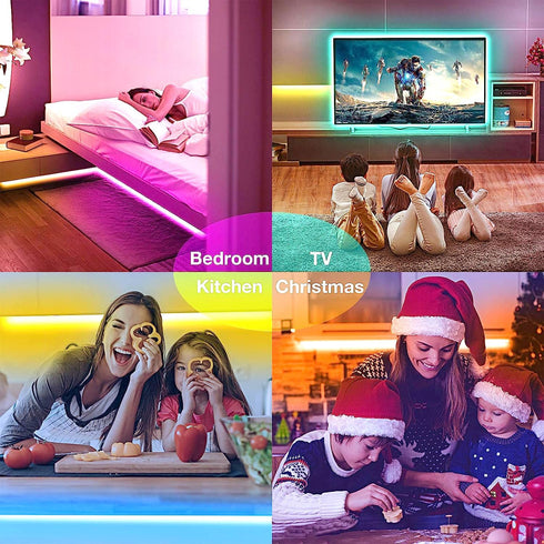 Strips,50 hyrion Smart LED Light ft WiFi LED Light,Sound Activated Color Changing with Alexa and Google,Sync Music