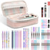 Nicpro 47PCS Aesthetic School Supplies in Big Capacity Pen Case, Cute Pastel Mechanical Pencils 0.5, 0.7, 0.9 & 2mm Lead