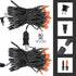Purple and Orange Halloween Lights | 20FT 100 Count Incandescent Mini String Lights | Waterproof Decorations