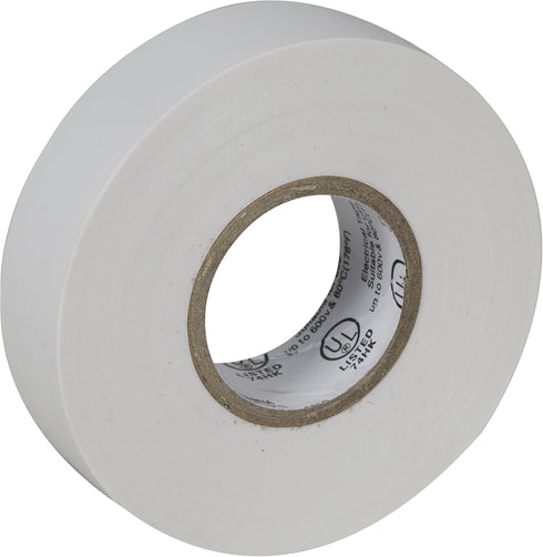 Duck Brand Professional Grade Electrical Tape, 3/4" x 66 Feet, Single Roll, White