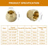 A.I.FORCE Set 45 (3/8", 5 Pack) Premium Brass Flare Nut - SAE Flare Tube Fittings for Air Conditioning & Copper Pipe
