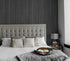 15.7"X118" Black Wood Wallpaper, Peel and Stick Fishbone Textured Contact Paper for Cabinet Decoration
