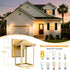 MATAMEYE Outdoor Wall Lantern, Exterior Waterproof Wall Sconce Light Fixture, Gold Front Door Mounted Lighting