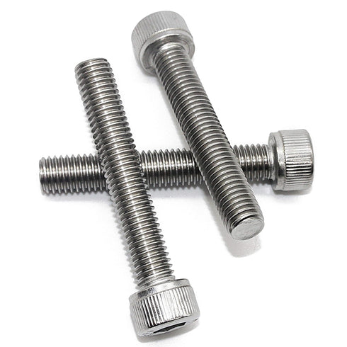 Fullerkreg M6-1.0 x 50MM Socket Head Cap Screws, Allen Socket Drive, AISI 304 Stainless Steel, Quantity 10