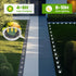 12 Pack Mini Solar Ground Lights, Solar Powered Pathway Lights, Waterproof Outdoor Light for Garden, Driveway, Walkway