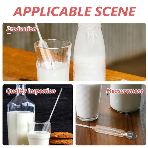 0-40 Gadpiparty Milk Lactometer Hydrometer Scale Liquid Density Measuring Tool for Home and Kitchen Milk Testing