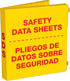 UniKeep SDS Bilingual Fully Enclosed Case with Metal Binder Rings - 1.5'' Binder Spine - Case includes Both English and Spanish Printing on Cover by UniKeep