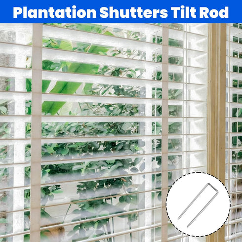 Matwsec 125 Pcs Shutter Repair Kit Plantation Shutters Pins for Windows Inside Outside Louvers Staples Replacement
