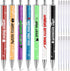 Sherr 7 Pcs Halloween Weekday Pens, Glitter Fancy Funny Ballpoint Pens with 10 Pcs Black Ink Refills for Office